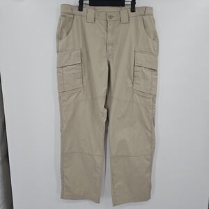 Under Armour Mens‎ Cargo Pants Khaki Tan 38x32 Flawed